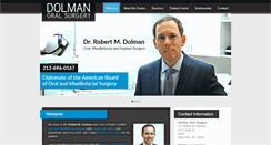 Desktop Screenshot of dolmanoralsurgery.com