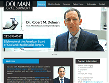 Tablet Screenshot of dolmanoralsurgery.com